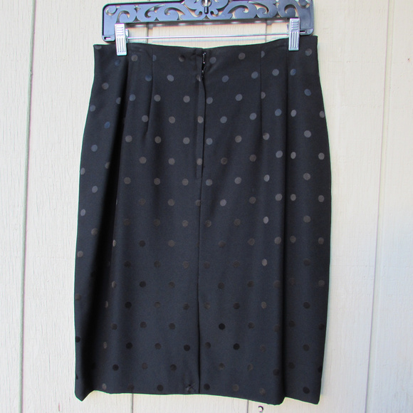 Black Skirt w/ Black Polka Dot Mid Length! - Picture 2 of 3